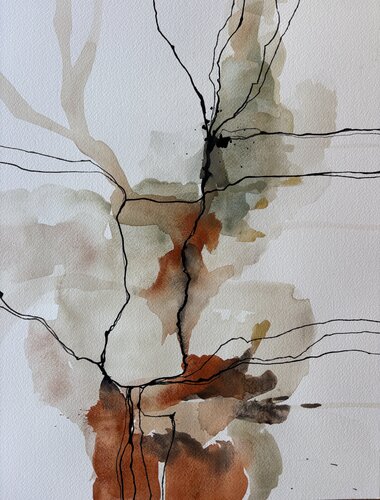 Earthy Abstract Form II von Ana Ozz, Malerei kaufen auf Select