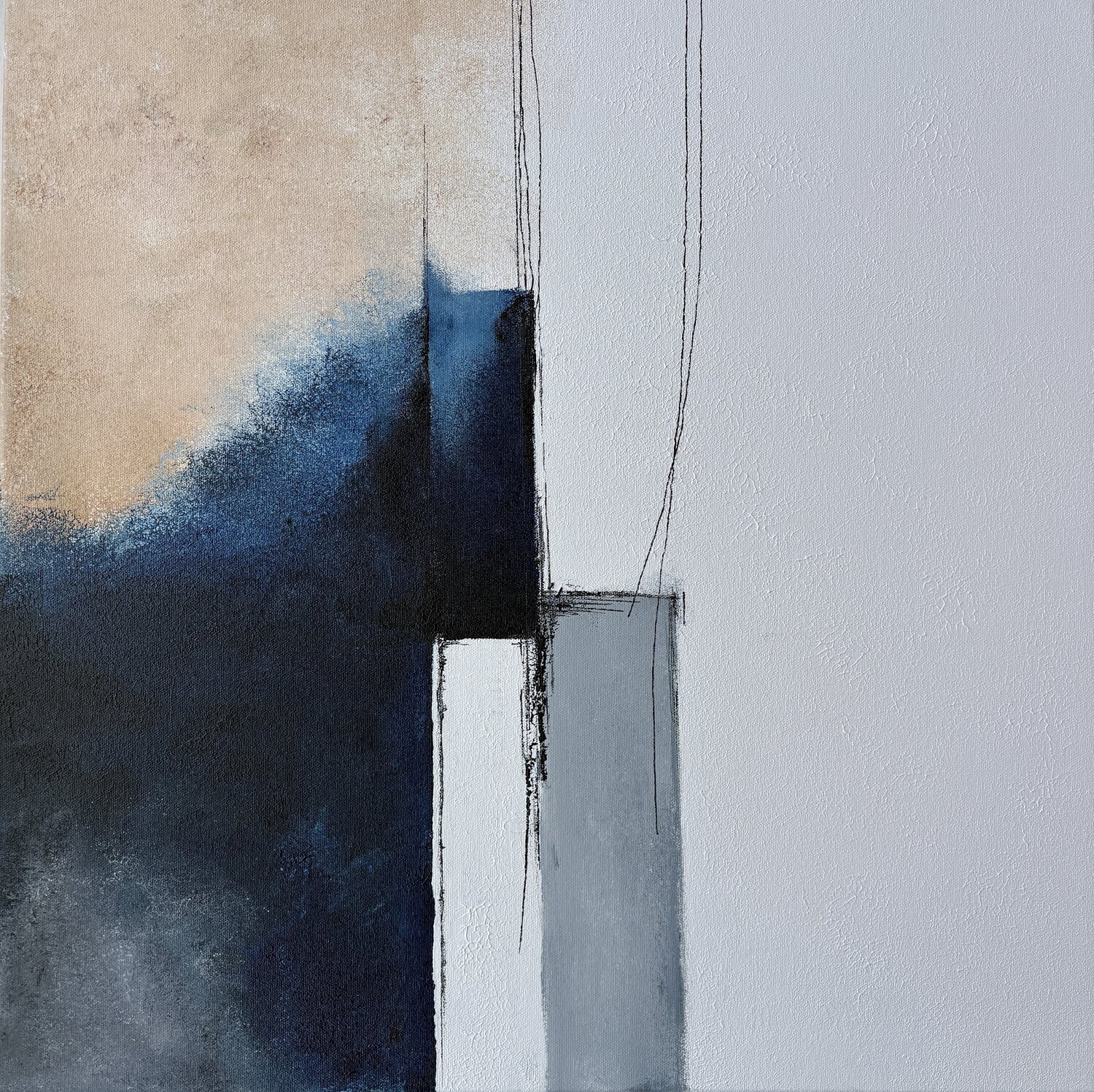 Quiet Structure Ana Ozz Original painting for sale