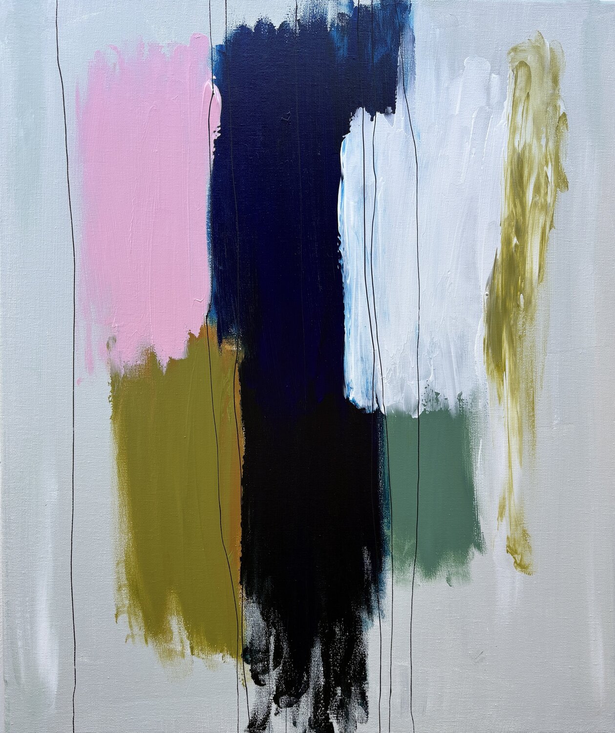 Layered Silence Ana Ozz Original painting for sale