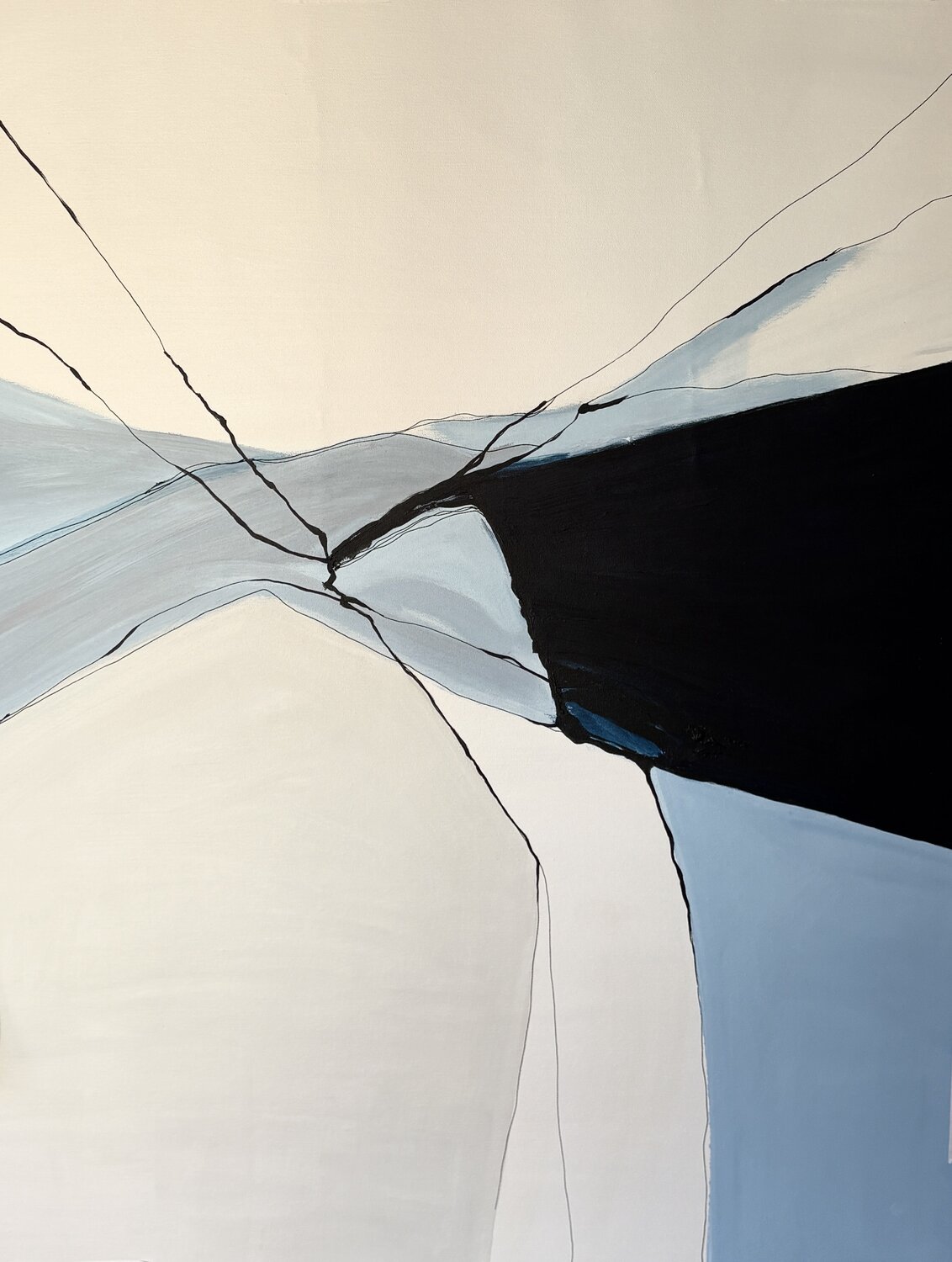 Structural Silence Ana Ozz Original painting for sale