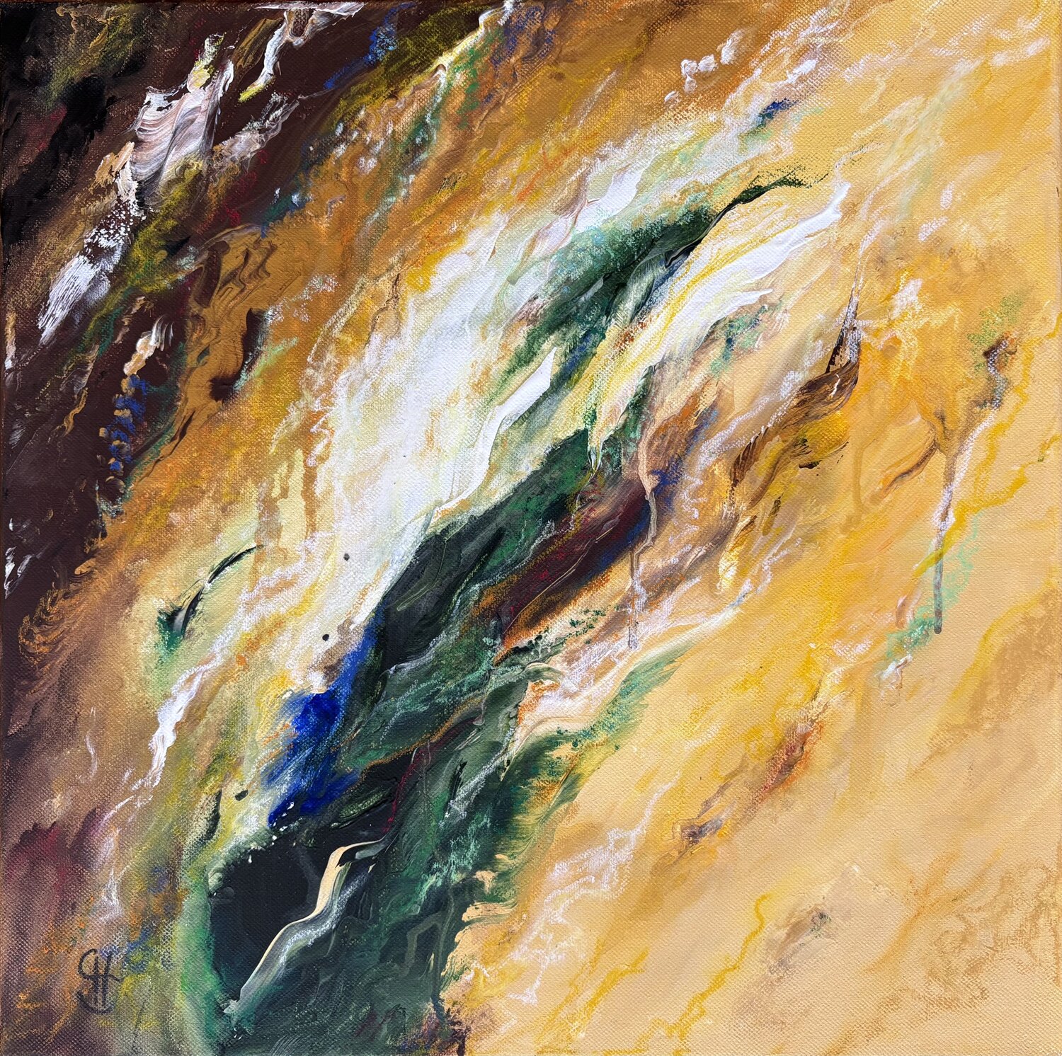 Connect 1 SanChae - Sandrine Chalot Original painting for sale