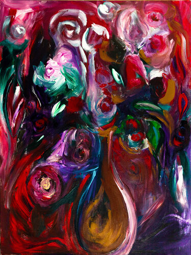 Grief Flowers by Colleen Surprise Jones, Painting for Sale on Select