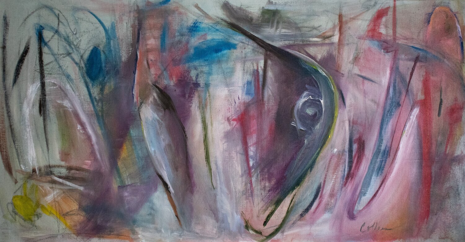 Dinner at 8 Colleen Surprise Jones Original painting for sale