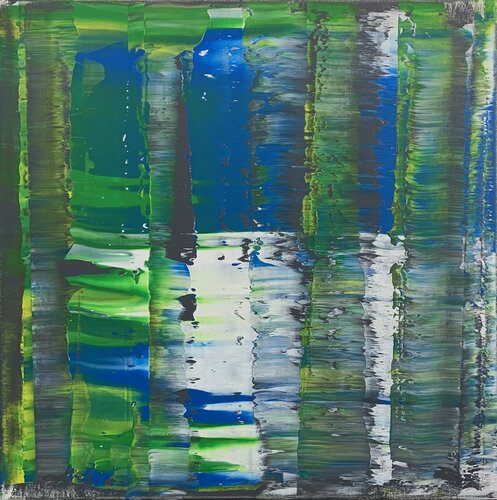 Indianischer Amazonit #2 by Heike Kirsch, Painting for Sale on Select