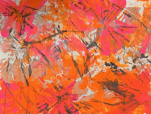 Tanzende Sternmagnolie 3 by Heike Kirsch, Painting for Sale on Select