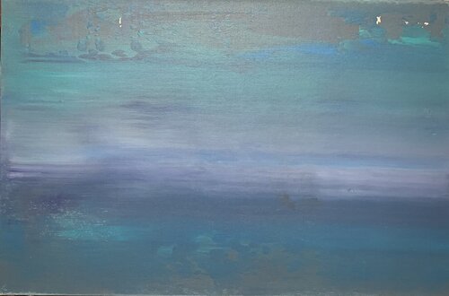 Meerisches Türkis by Heike Kirsch, Painting for Sale on Select