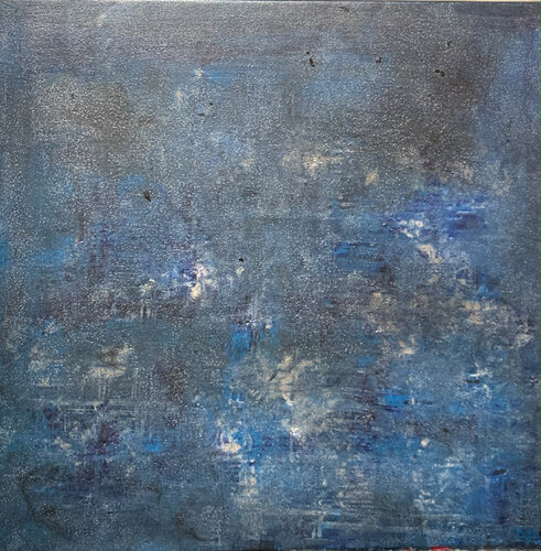 Glitzernde Tiefe #1 by Heike Kirsch, Painting for Sale on Select
