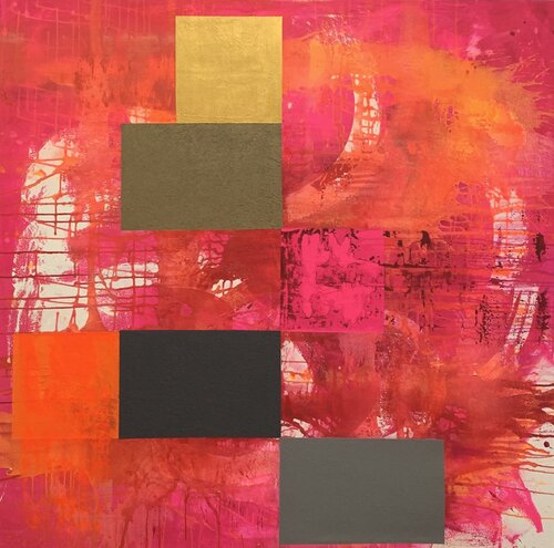 Pink City by Heike Kirsch, Painting for Sale on Select