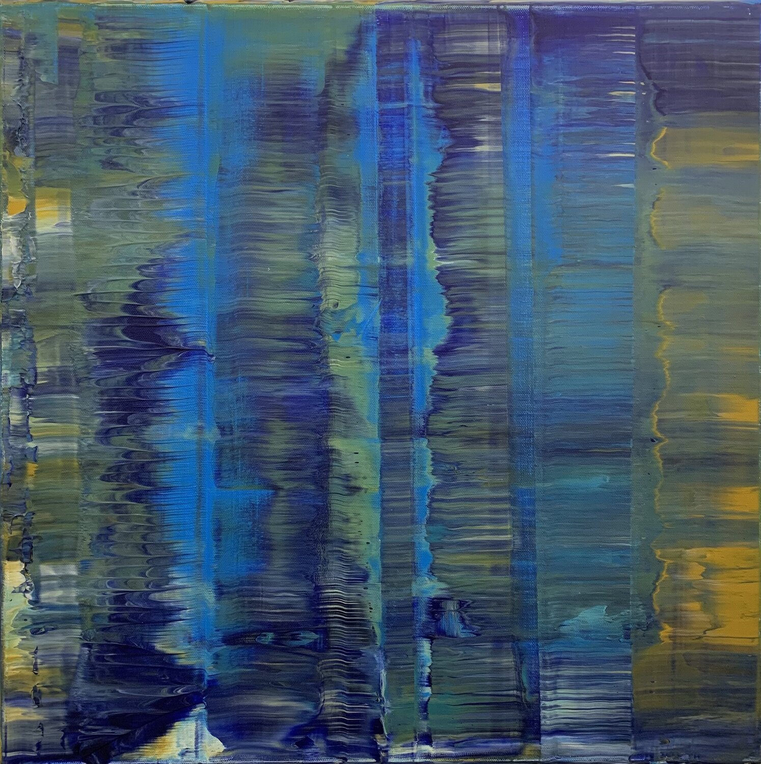 Zerriebenes Labradorit #2 Heike Kirsch Original painting for sale