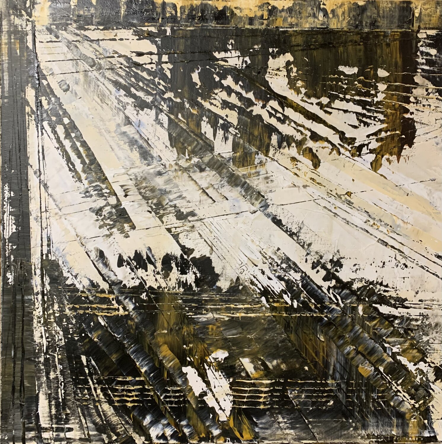 Schlachtfeld #1 Heike Kirsch Original painting for sale