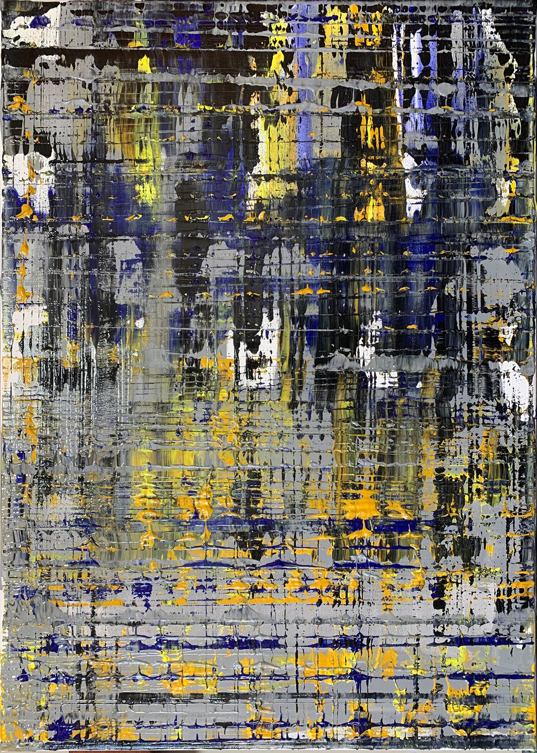 Kristalliner Mondrian #1 Heike Kirsch Original painting for sale