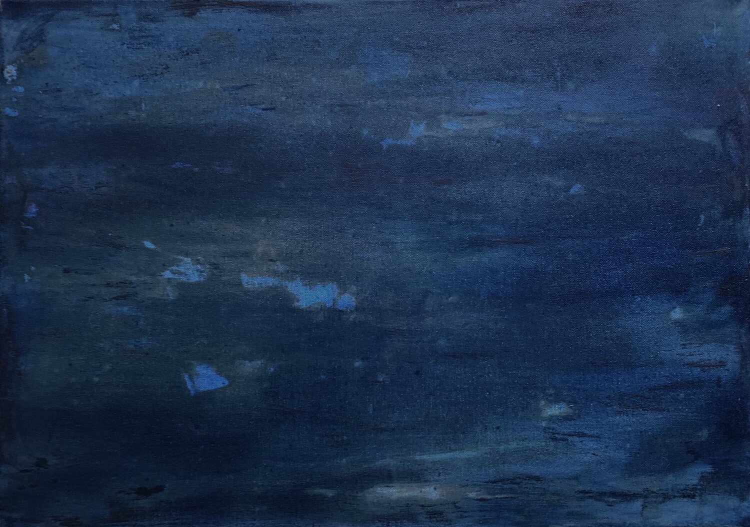 Pariser Blau #3 Heike Kirsch Original painting for sale