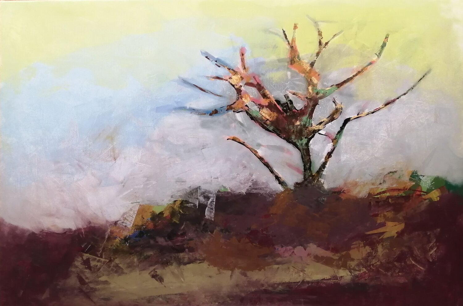 ÁRBOL 7 TOMAS CÓZAR Original painting for sale