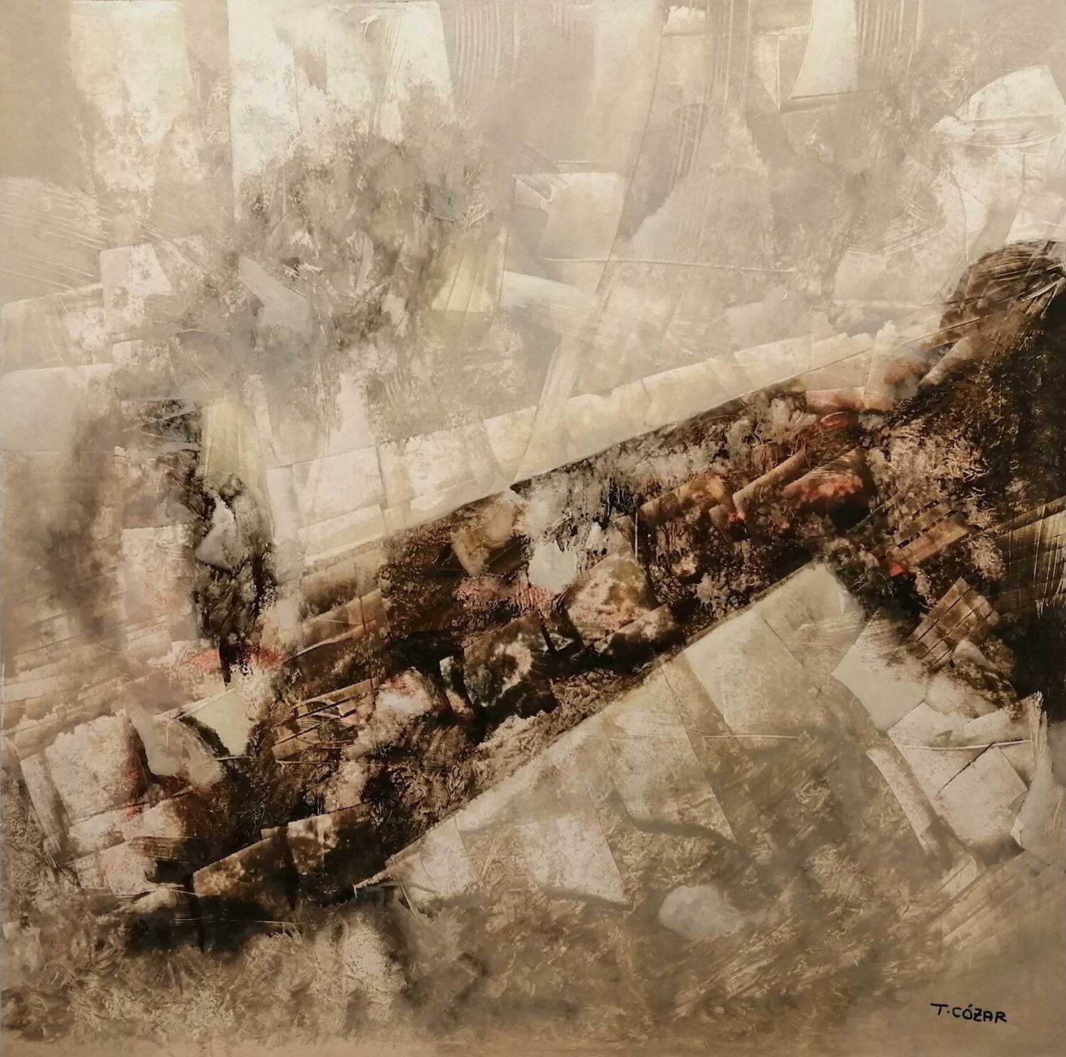 M-17 TOMAS CÓZAR Original painting for sale