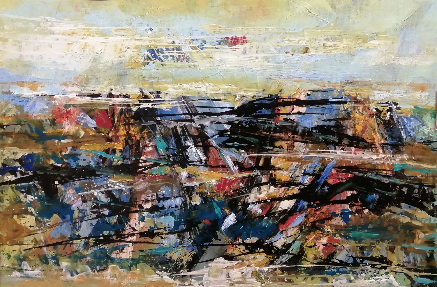 L-151 TOMAS CÓZAR Original painting for sale