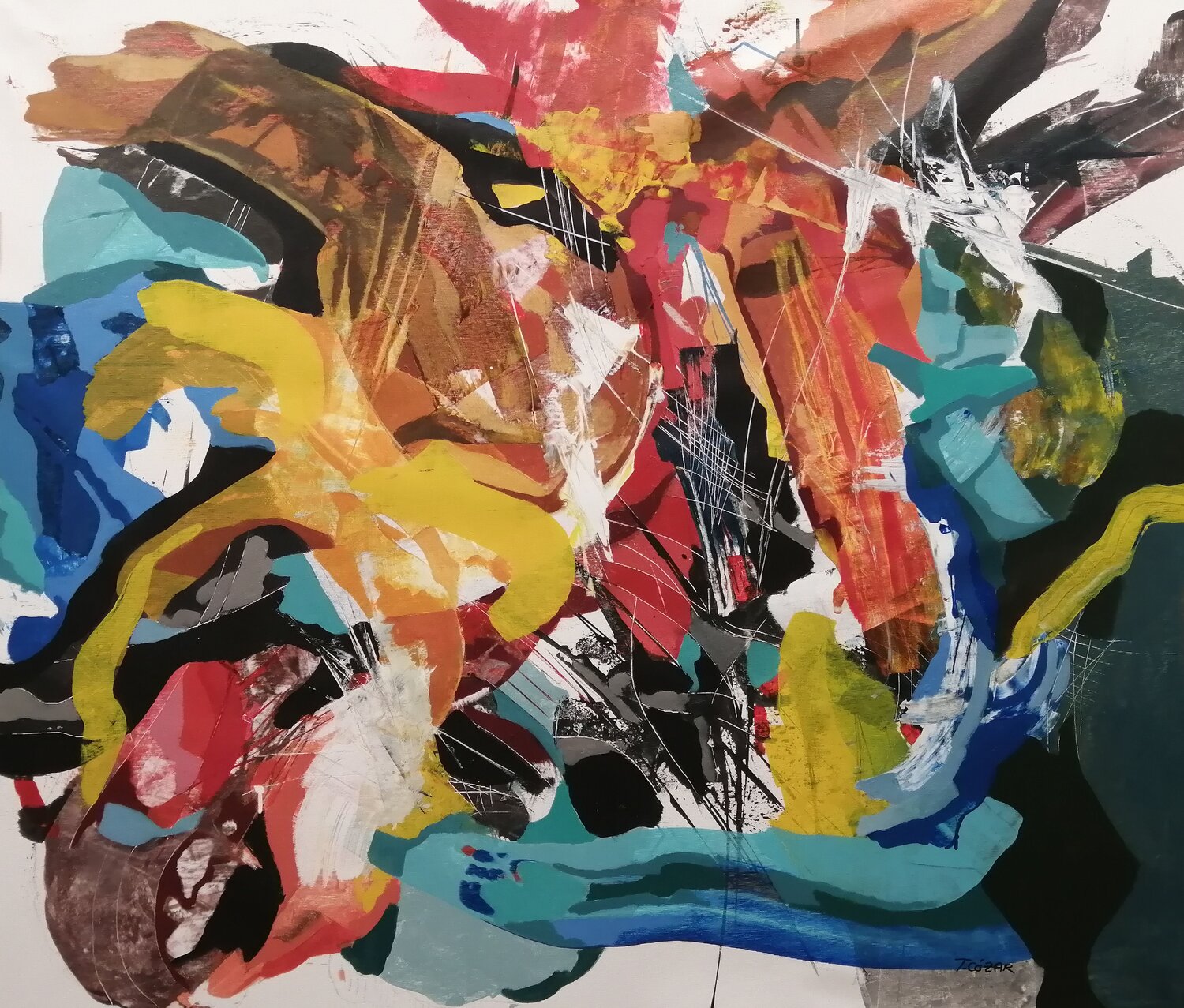 L-154 TOMAS CÓZAR Original painting for sale