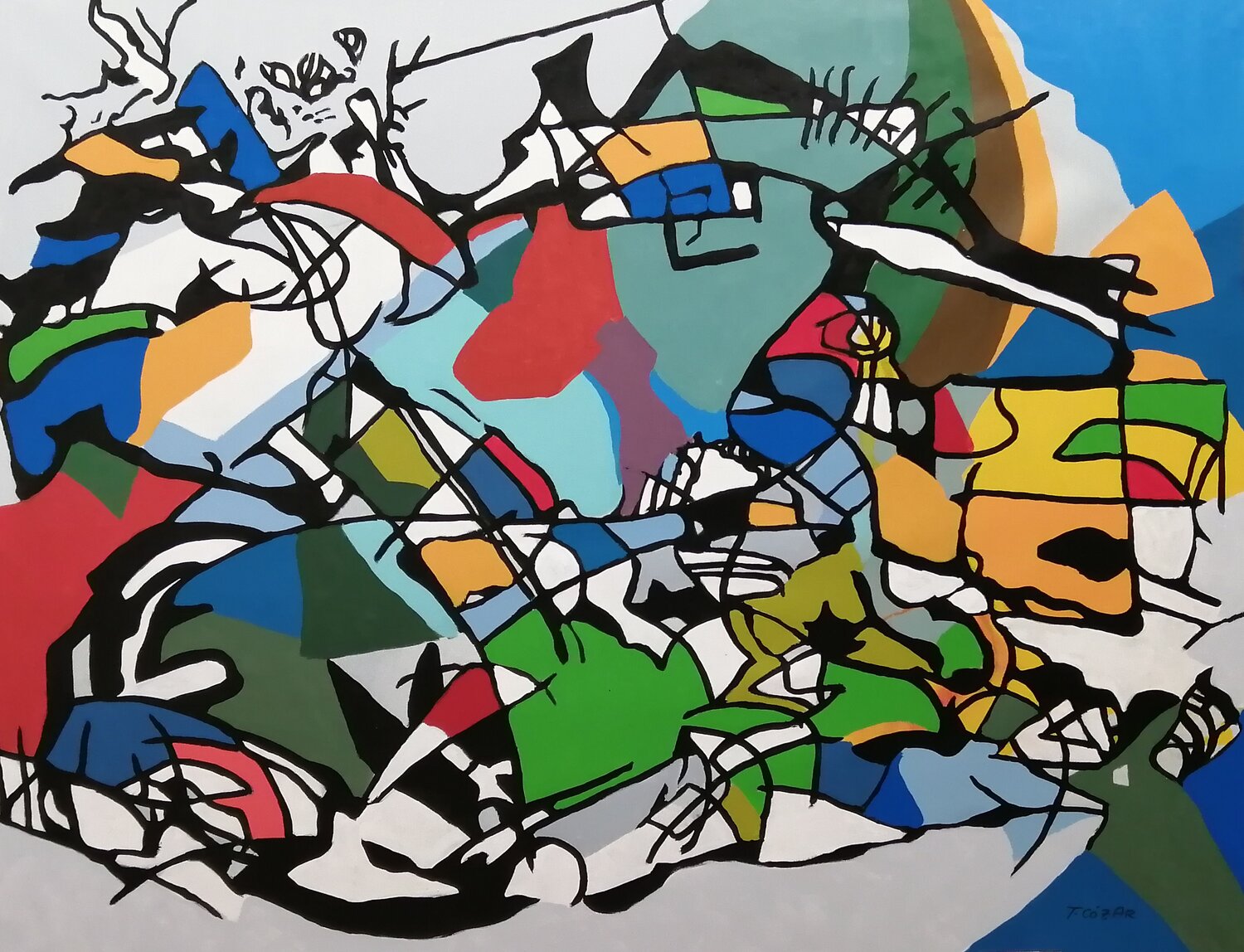 L-160 TOMAS CÓZAR Original painting for sale