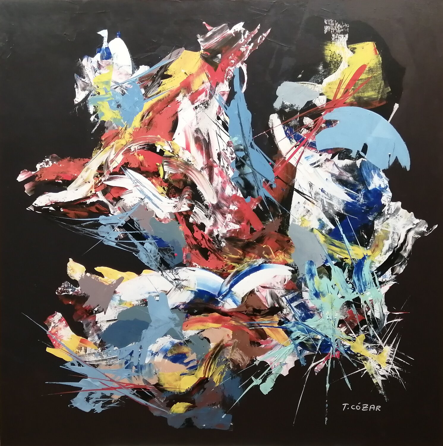 L-182 TOMAS CÓZAR Original painting for sale