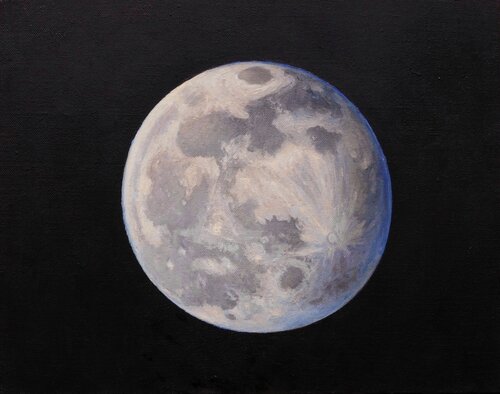 Moon by Paolo Mori, Painting for Sale on Select