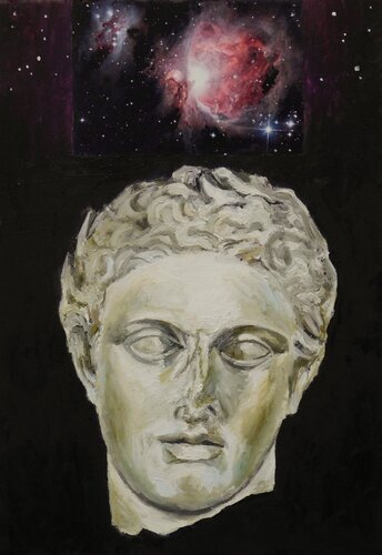 Testa cosmica II - Orione by Paolo Mori, Painting for Sale on Select