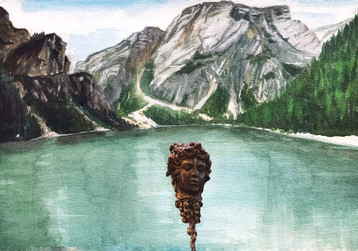 Senza titolo - Medusa Paolo Mori Original painting for sale