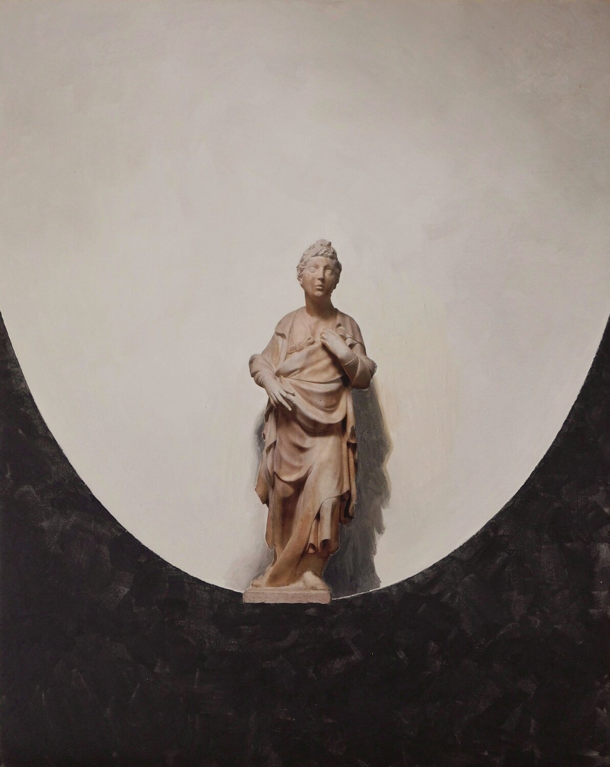 Untitled  (Profetino - Donatello) Paolo Mori Original painting for sale