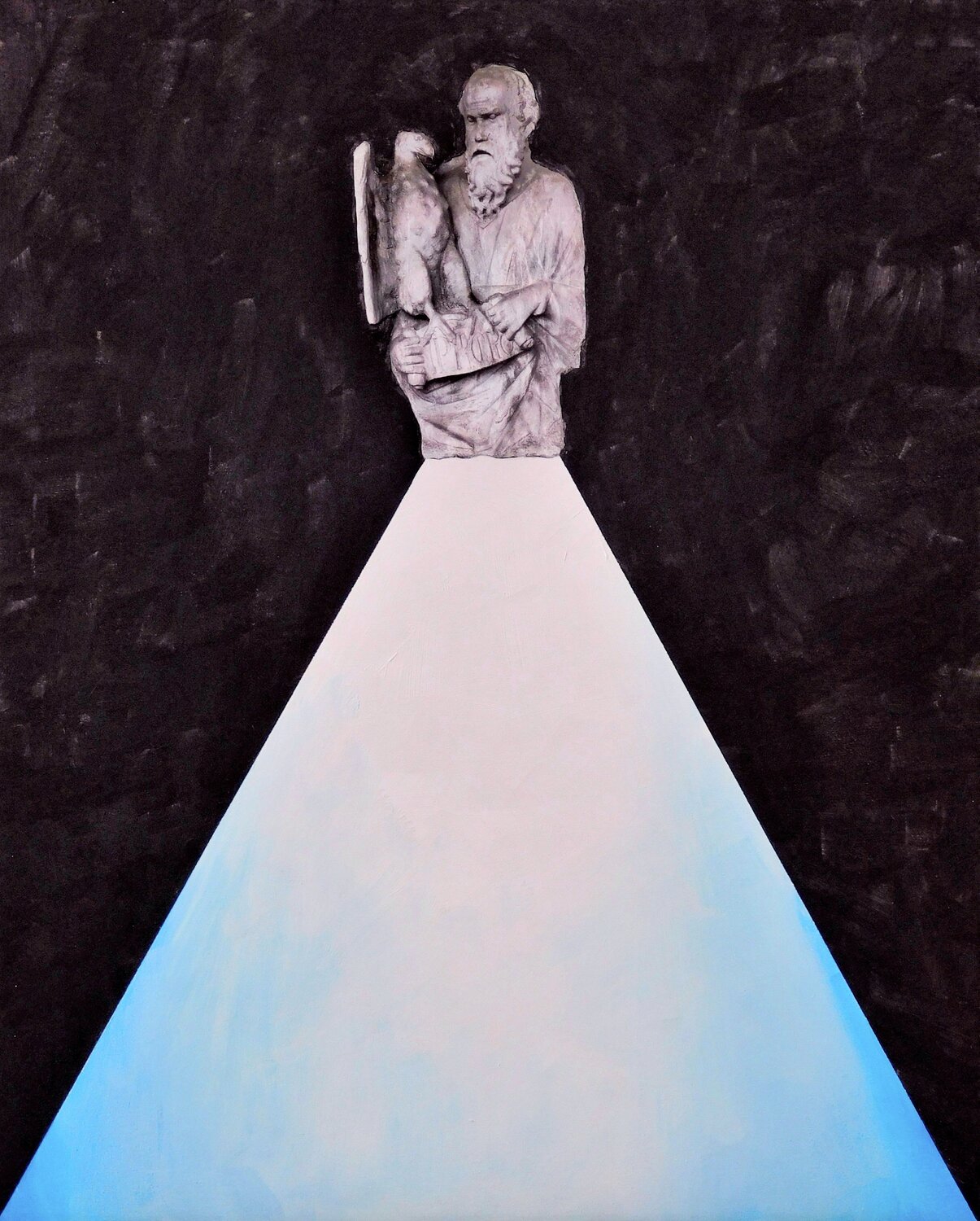 Untitled  (San Giovanni con l'aquila - Giovanni Pisano) Paolo Mori Original painting for sale