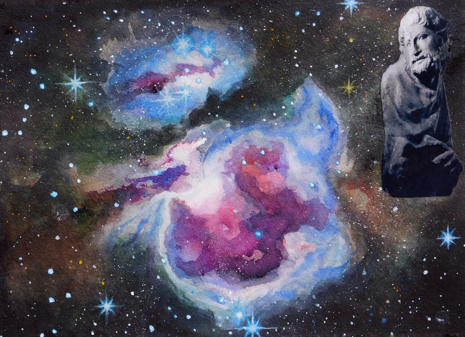 Guardando Orione (Giovanni Pisano) Paolo Mori Original painting for sale