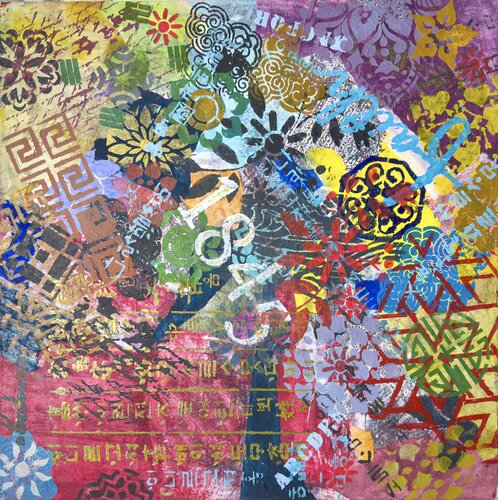 Varieties of Patterns, Sounds,  Thoughts. 04 by Kim Jun Sung, Painting for Sale on Select