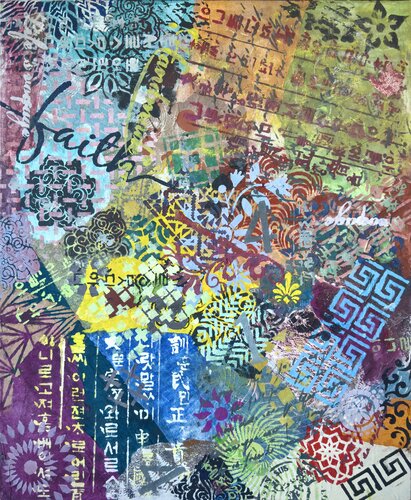Varieties of Patterns, Sounds,  Thoughts. 05 by Kim Jun Sung, Painting for Sale on Select