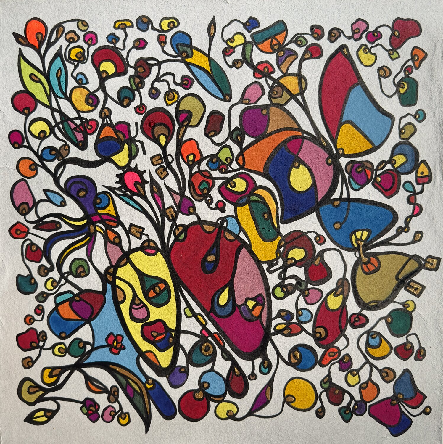 Wonky Wisdoms 01 Kim Jun Sung Original painting for sale