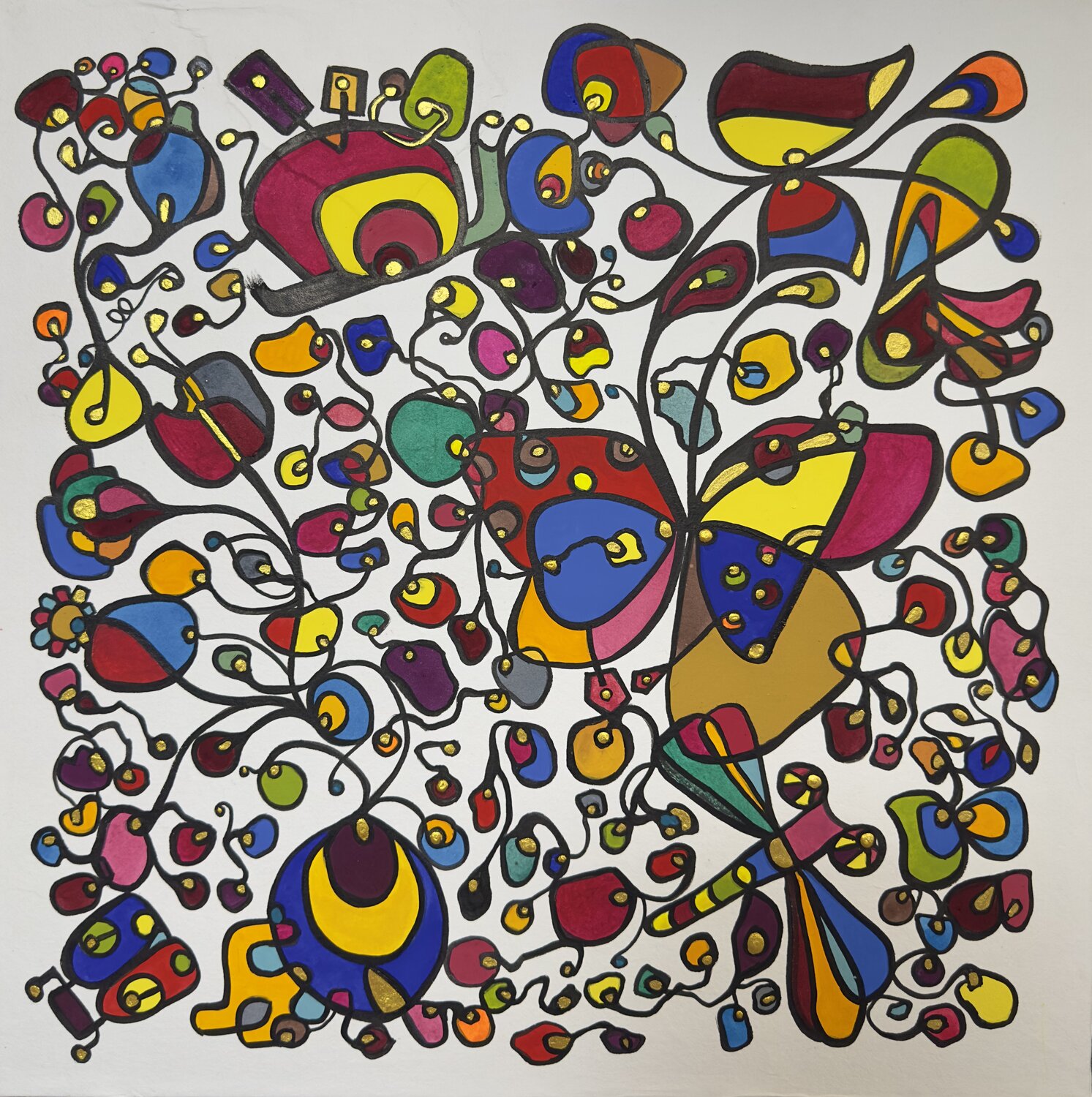 Wonky Wisdoms 02 Kim Jun Sung Original painting for sale