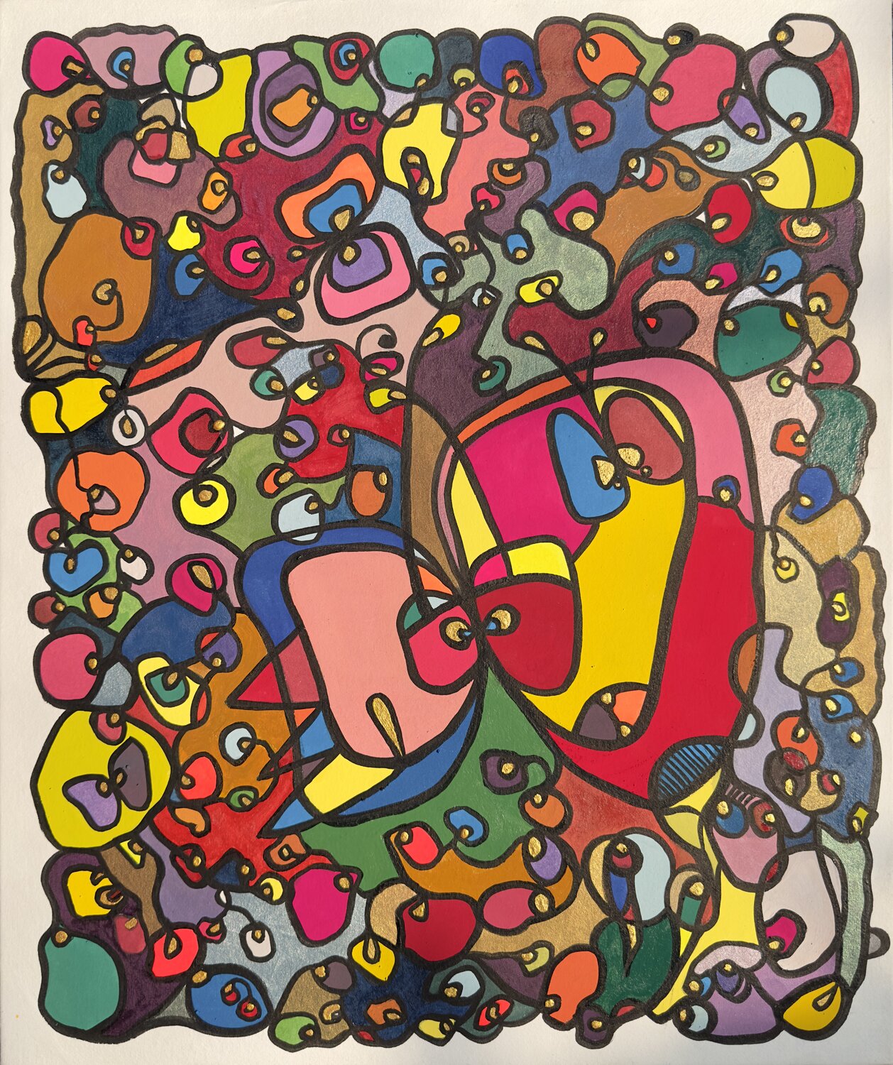 Beyond the lines Kim Jun Sung Original painting for sale
