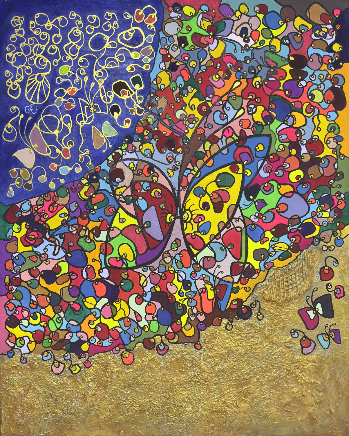 Strata of Time, Flutter of Humanism Kim Jun Sung Original painting for sale