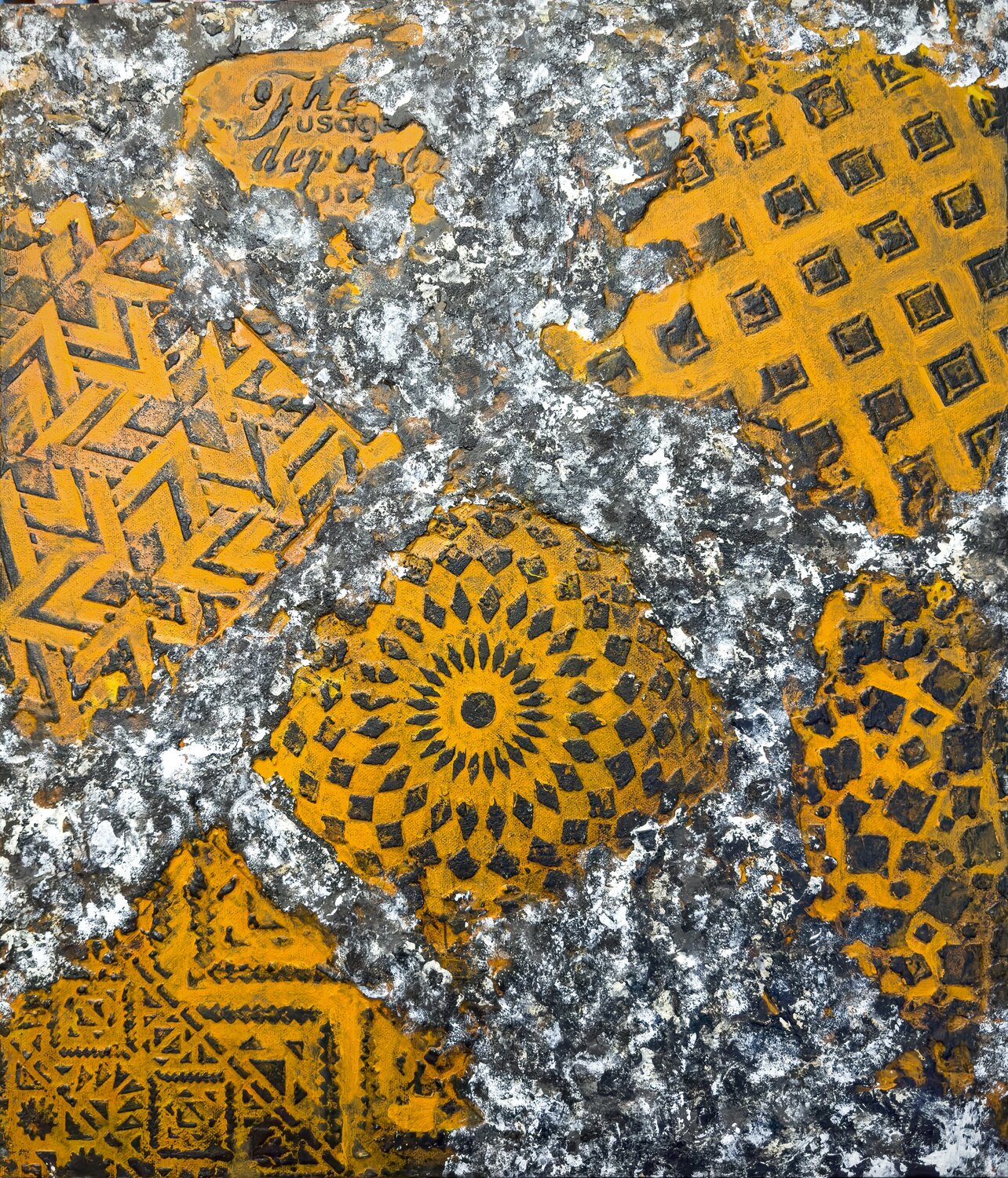 Patterns Begging to Be Buried Kim Jun Sung Original painting for sale