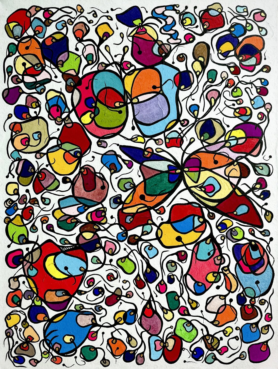 Let’s All Fly Freely. 01 Kim Jun Sung Original painting for sale
