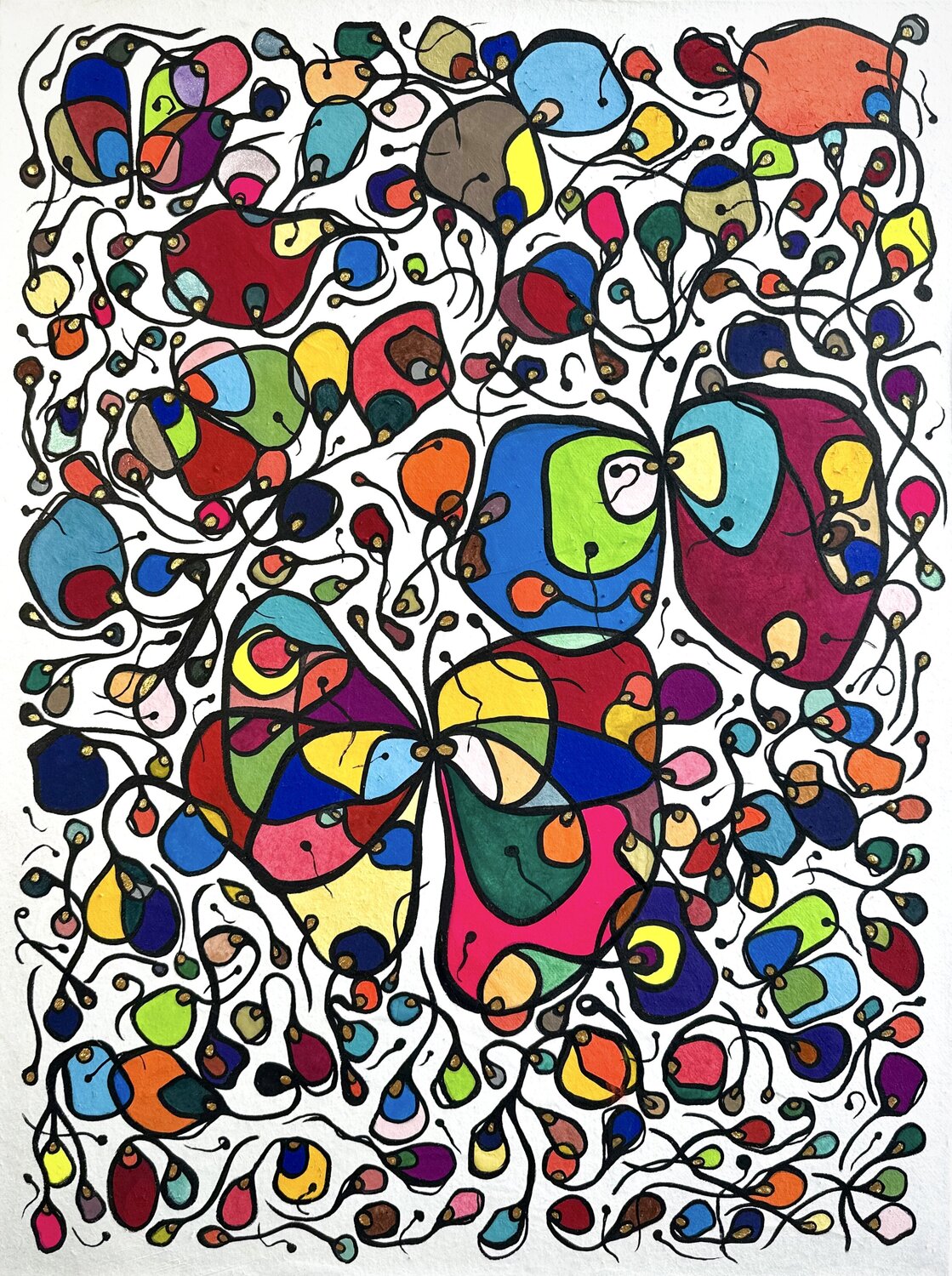 Let’s All Fly Freely. 02 Kim Jun Sung Original painting for sale