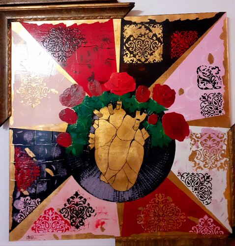 Rose dal cuore by Massimiliano Max.in.Art, Painting for Sale on Select