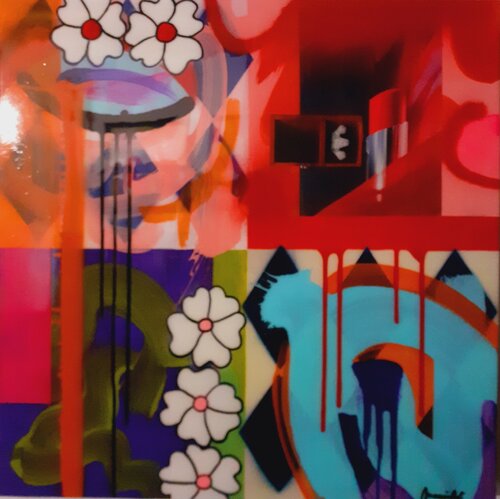 Rossetto rosso by Massimiliano Max.in.Art, Painting for Sale on Select