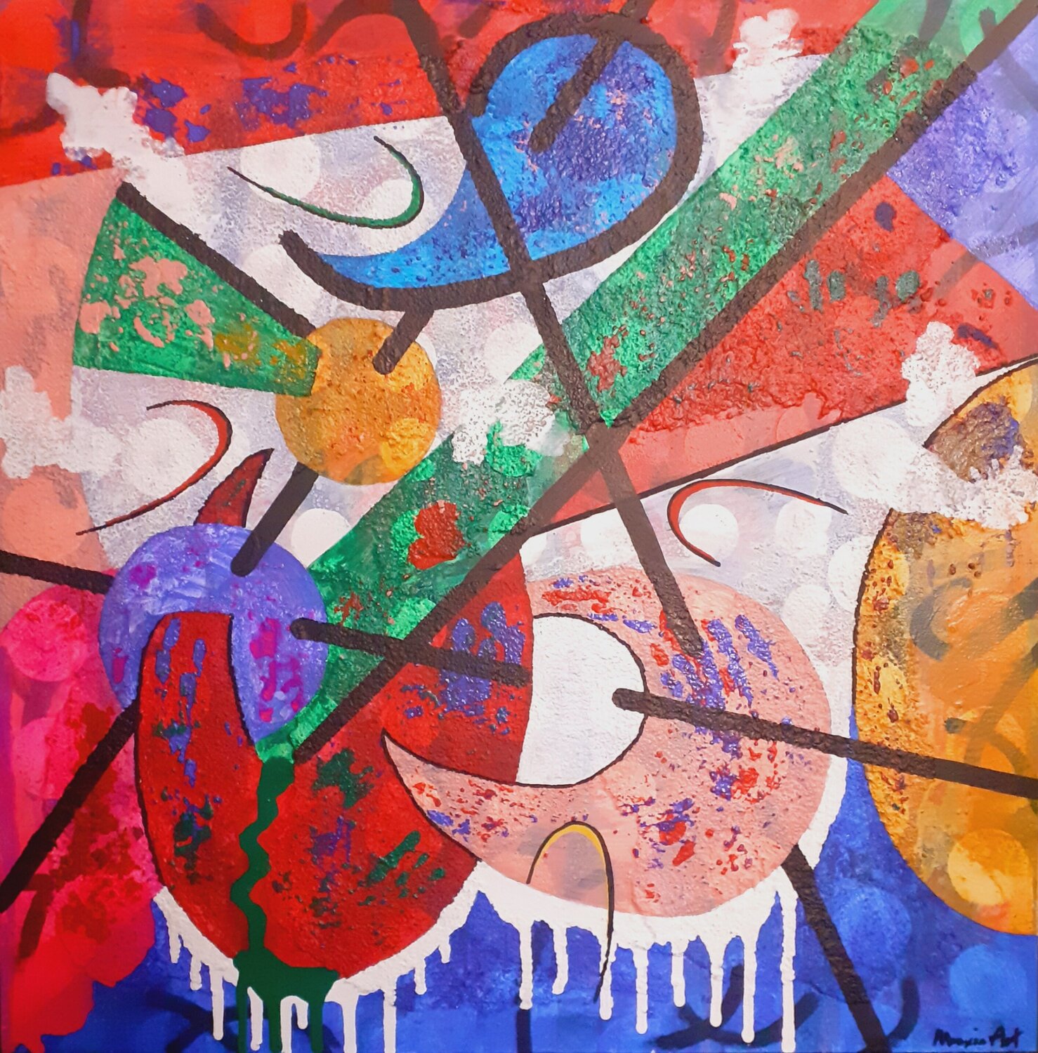 Fluidità Massimiliano Max.in.Art Original painting for sale