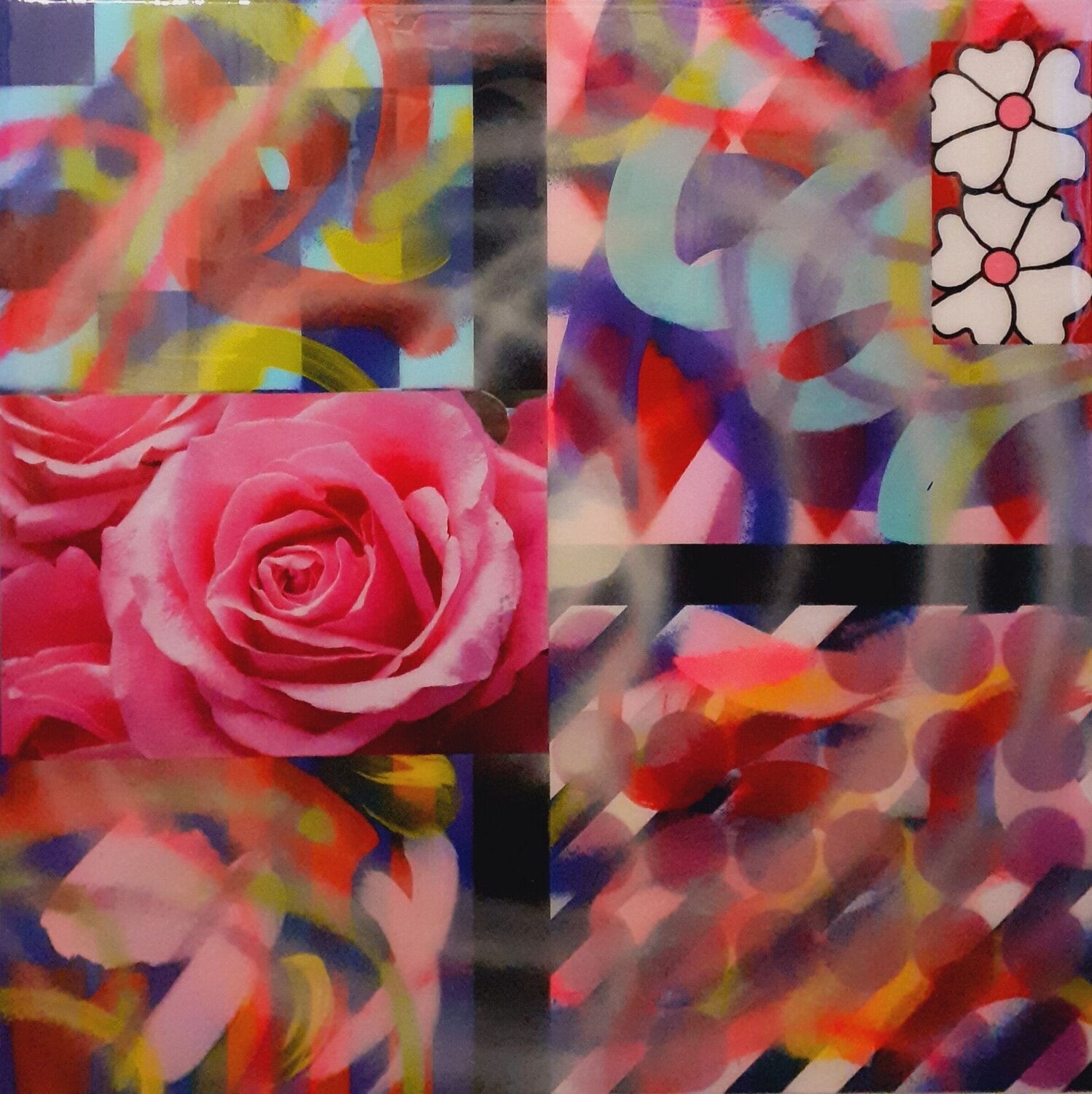 Rosa "rosa" Massimiliano Max.in.Art Original painting for sale
