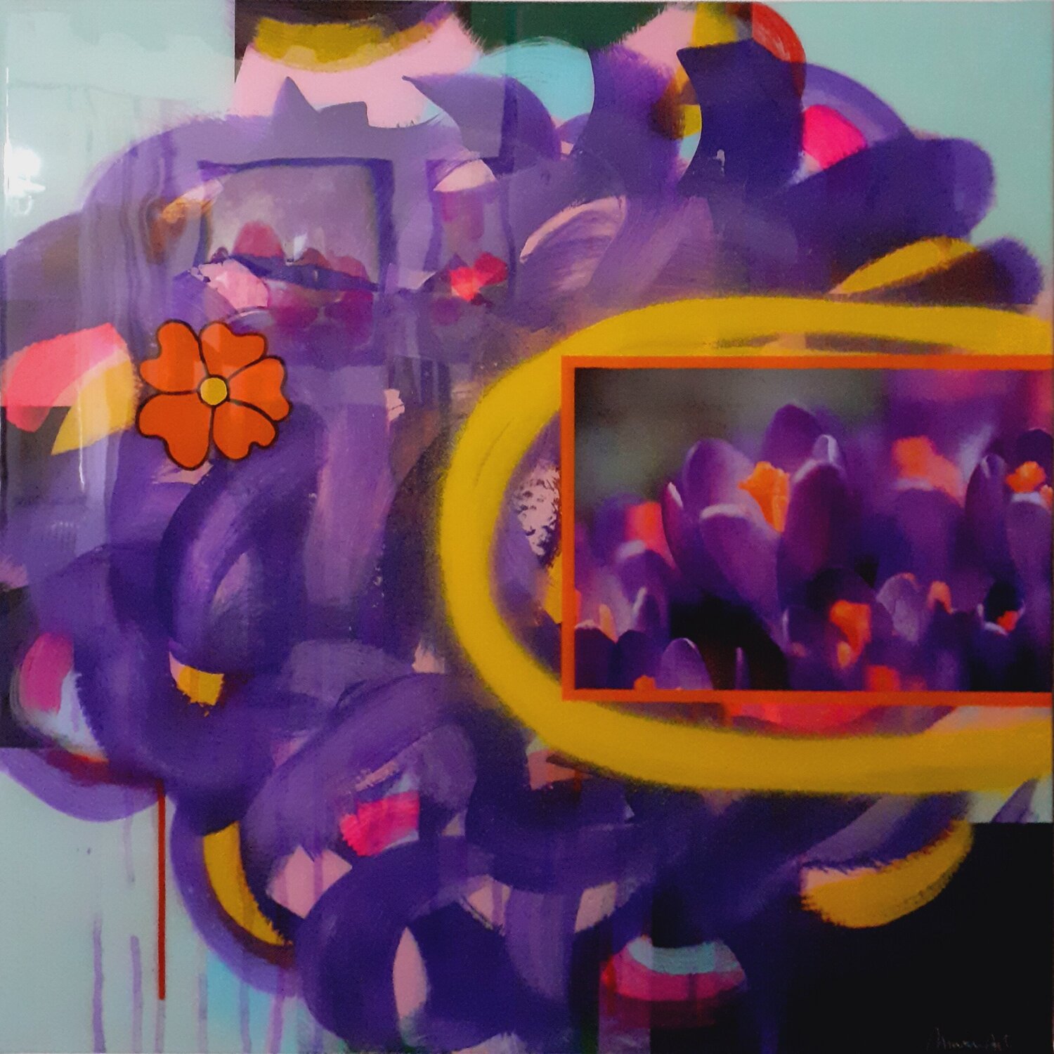 Intrecci vitali Massimiliano Max.in.Art Original painting for sale