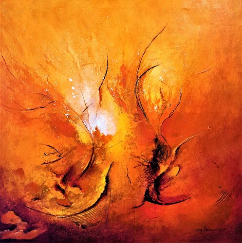 VULCANALES by Patrice Bru, Painting for Sale on Select