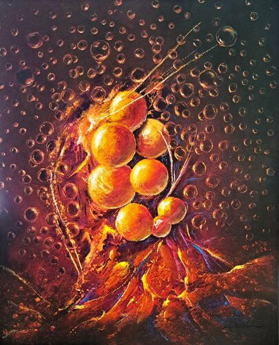 HOMO-BULLA by Patrice Bru, Painting for Sale on Select