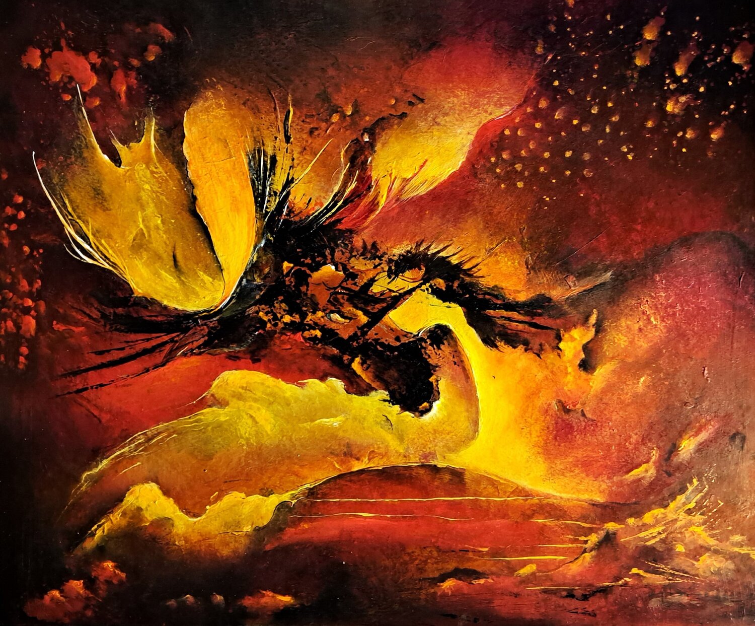 INCANDESCENCE Patrice Bru Original painting for sale