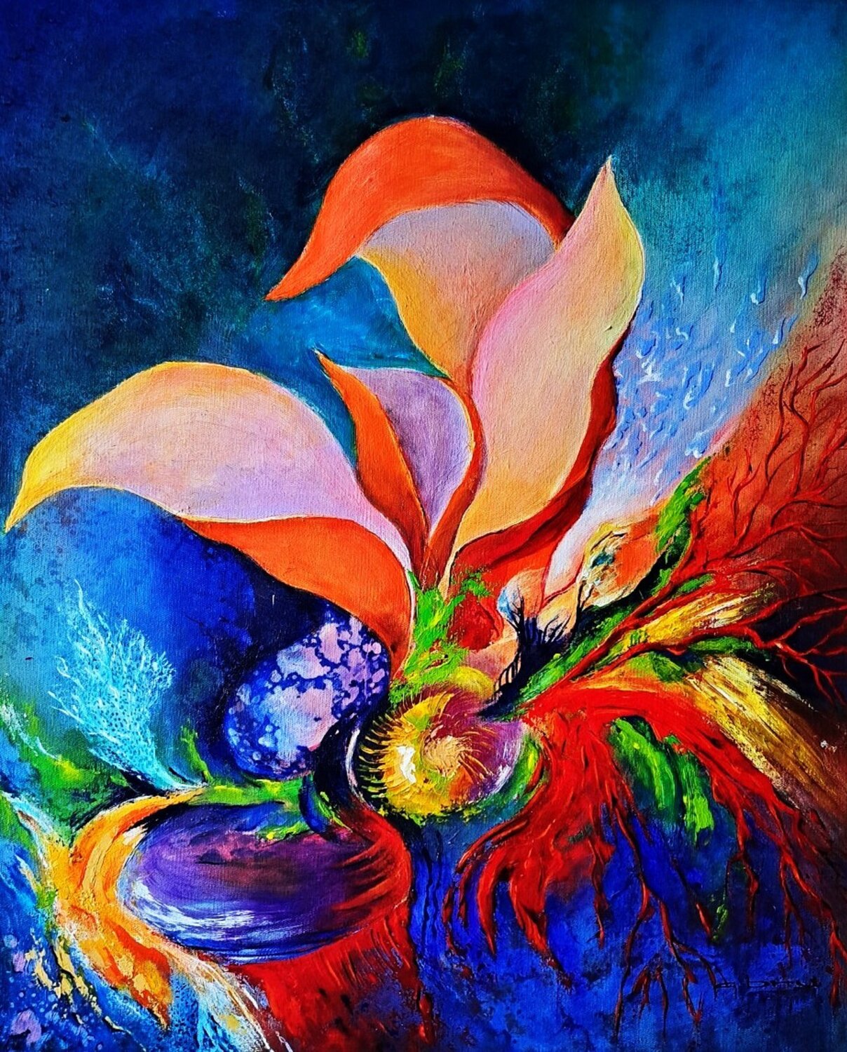 EXCENTRICITE Patrice Bru Original painting for sale