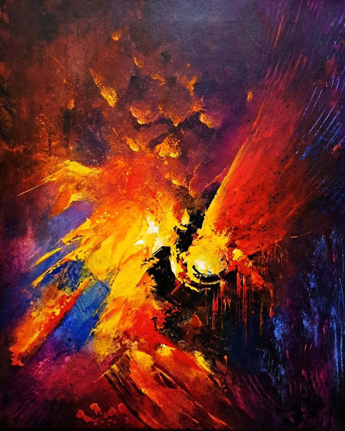IRA GAIAE Patrice Bru Original painting for sale