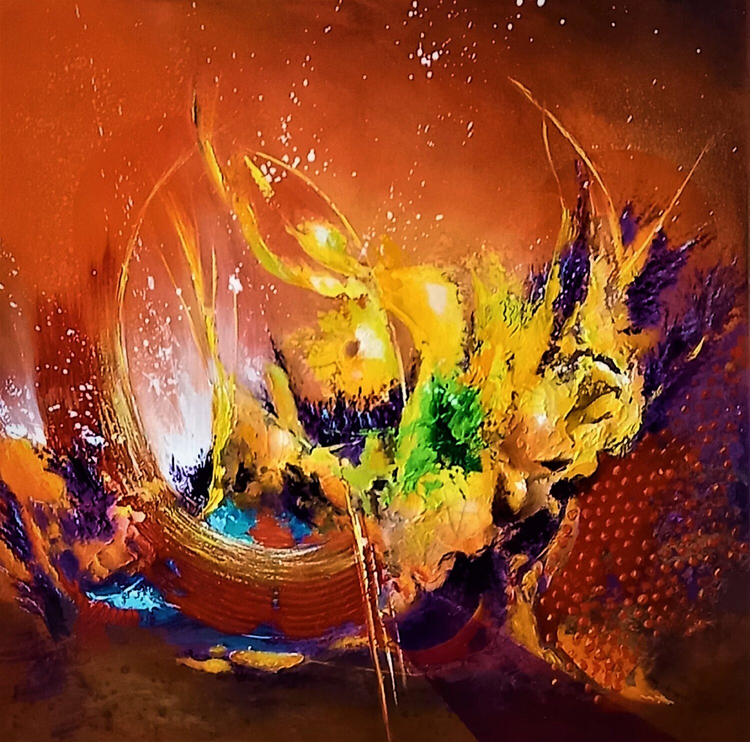 GENESIS Patrice Bru Original painting for sale