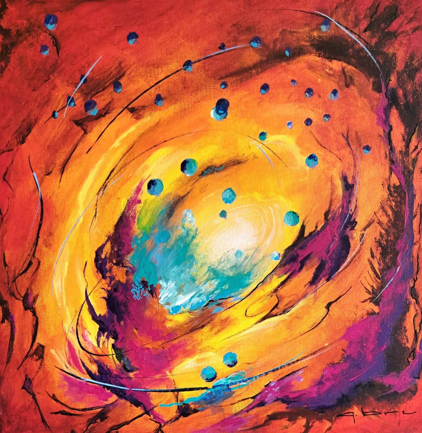 EUPHORIE Patrice Bru Original painting for sale