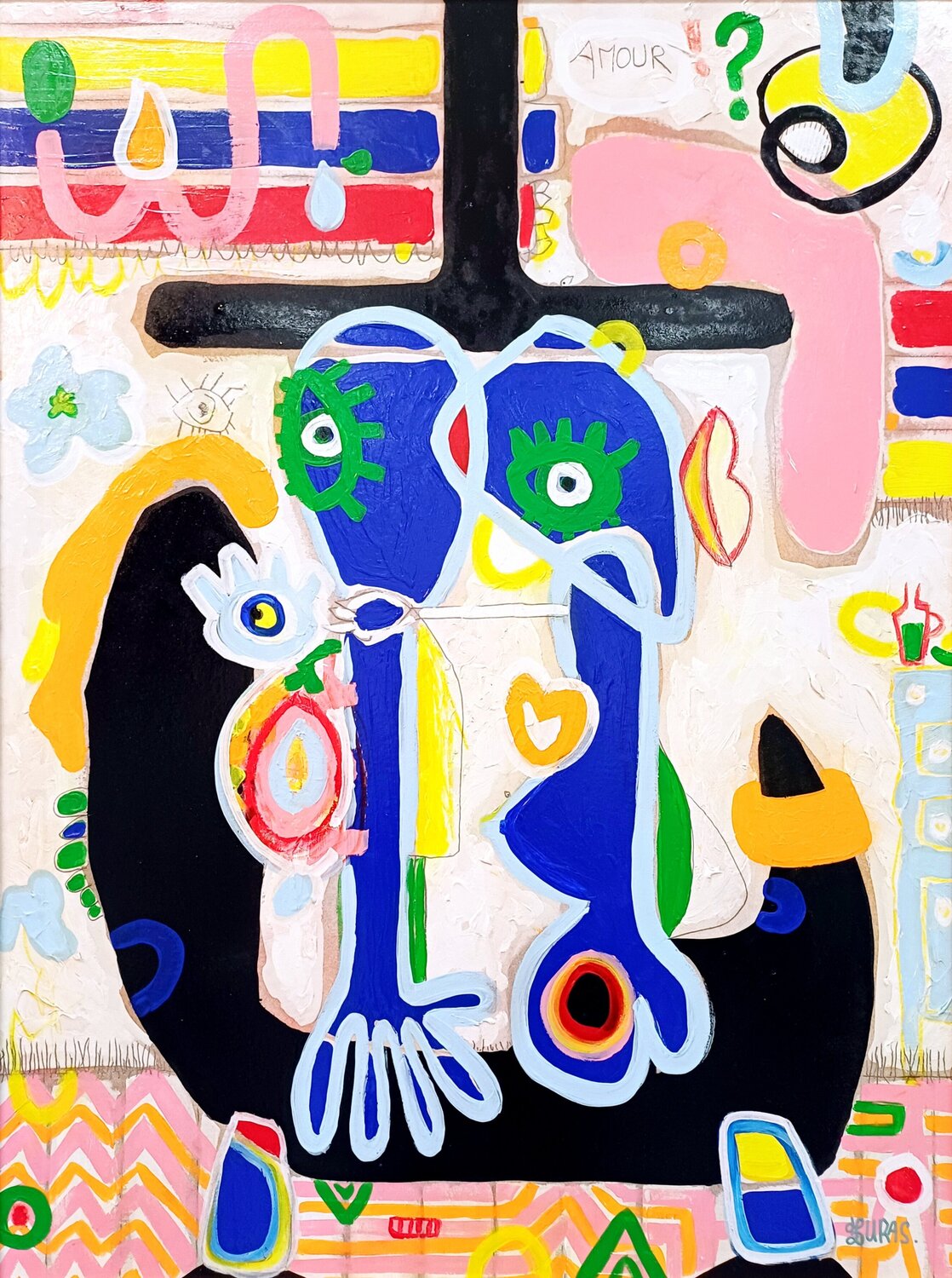 AMOUR Hugo Duras Original painting for sale